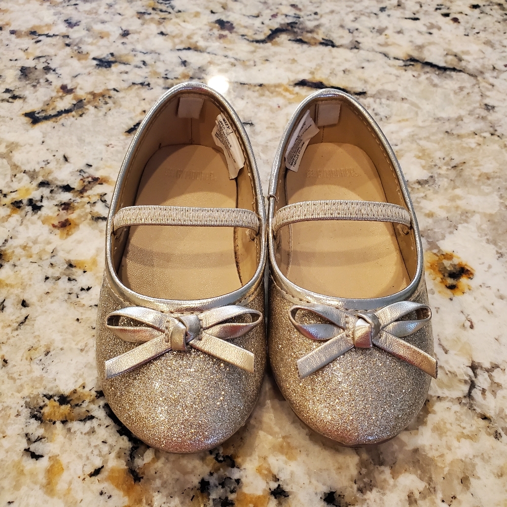 Gold toddler shoes